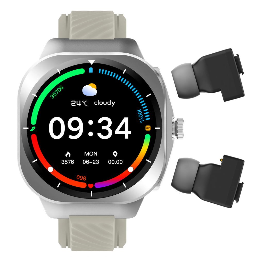Z19 2 IN1 TWS Earphones Smartwatch Men 2025 Outdoor Relojes Inteligentes Sleep Fitness Tracker Smart Watch with Earbuds 2 in 1