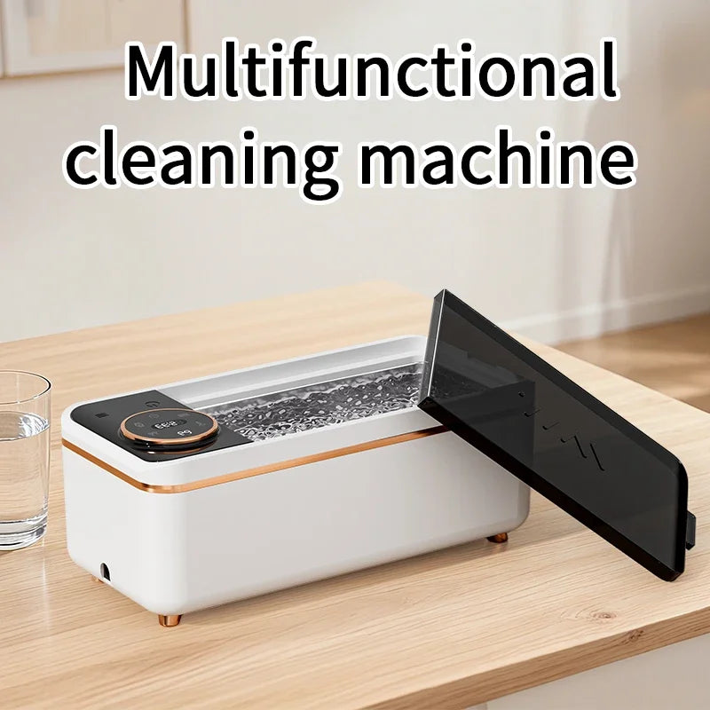 Ultrasonic 55KHZ Cleaning Machine Soundwave Technology for Glasses Dentures Jewelry And Makeup Brushes - Deep Cleaning Appliance