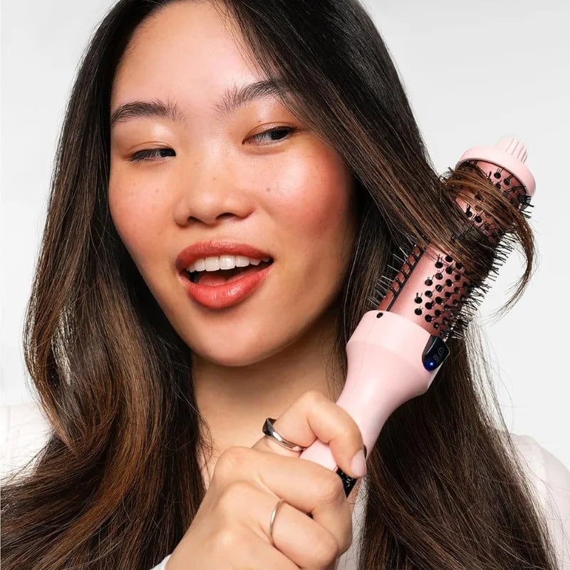 A39F Top Negative Technology Tourmaline Heated Round Brush 31Mm Barrel For Blowout Look Suitable For All Hair Qualit