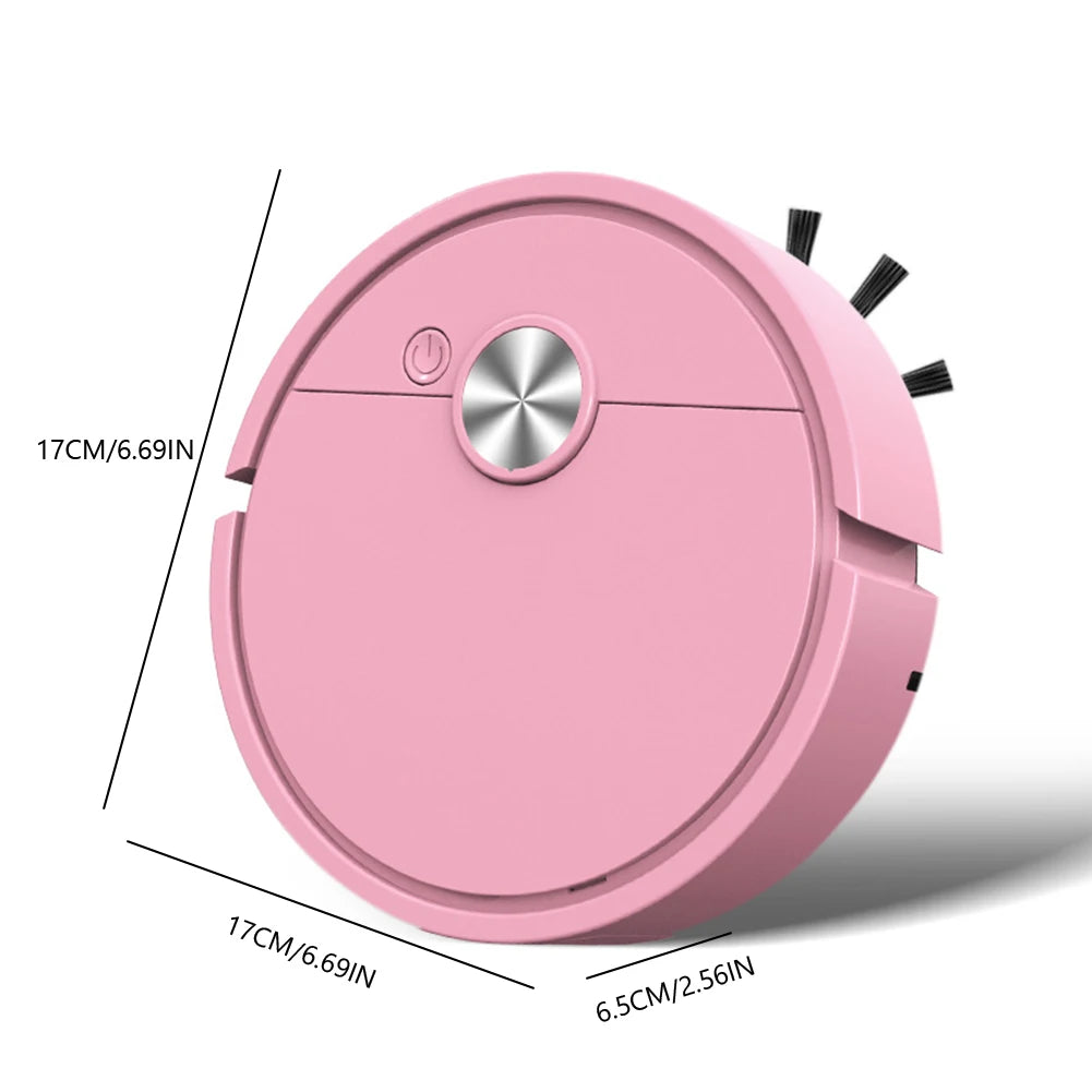 3 in 1 Robot Vacuum Rechargeable Sweeping Machine Strong Suction Compact Cleaning Machine for Pet Hair Stubborn Dirt