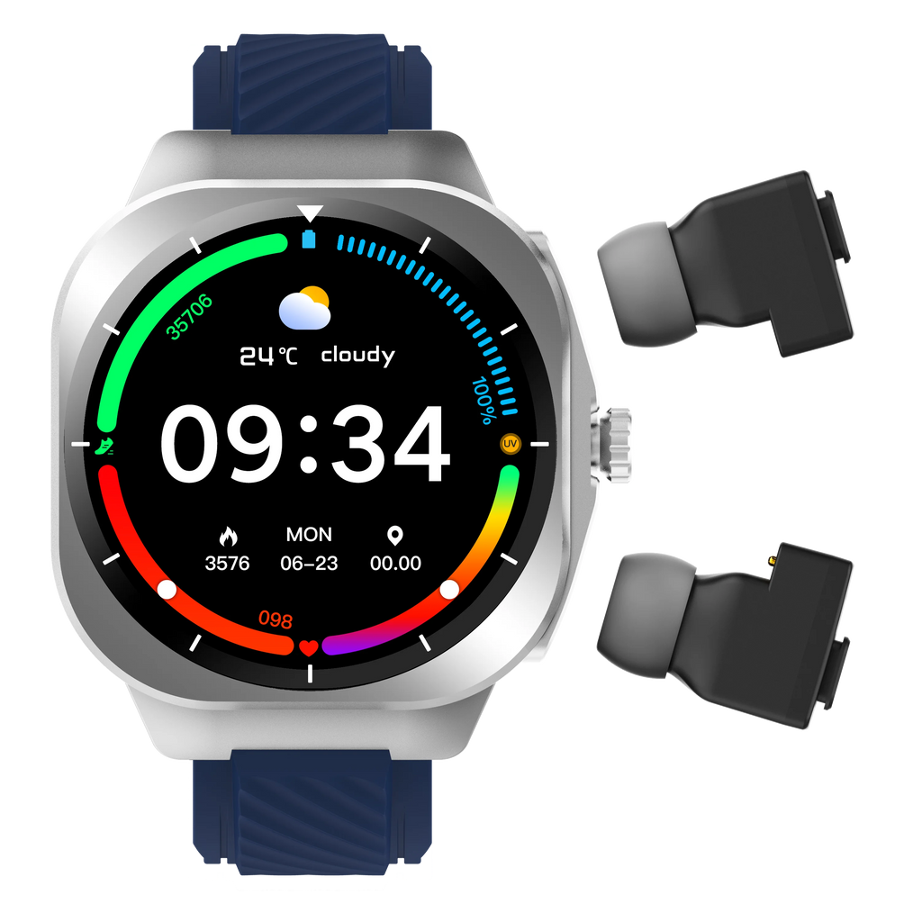Z19 2 IN1 TWS Earphones Smartwatch Men 2025 Outdoor Relojes Inteligentes Sleep Fitness Tracker Smart Watch with Earbuds 2 in 1