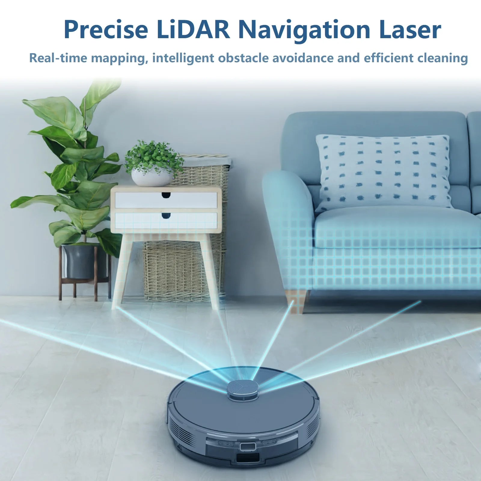 AIRROBO 5500Pa Ultrasonic Carpet Detection Self-Emptying Cordless Floor Carpet Cleaner Mopping Robot Vacuum Cleaner Aspiradora