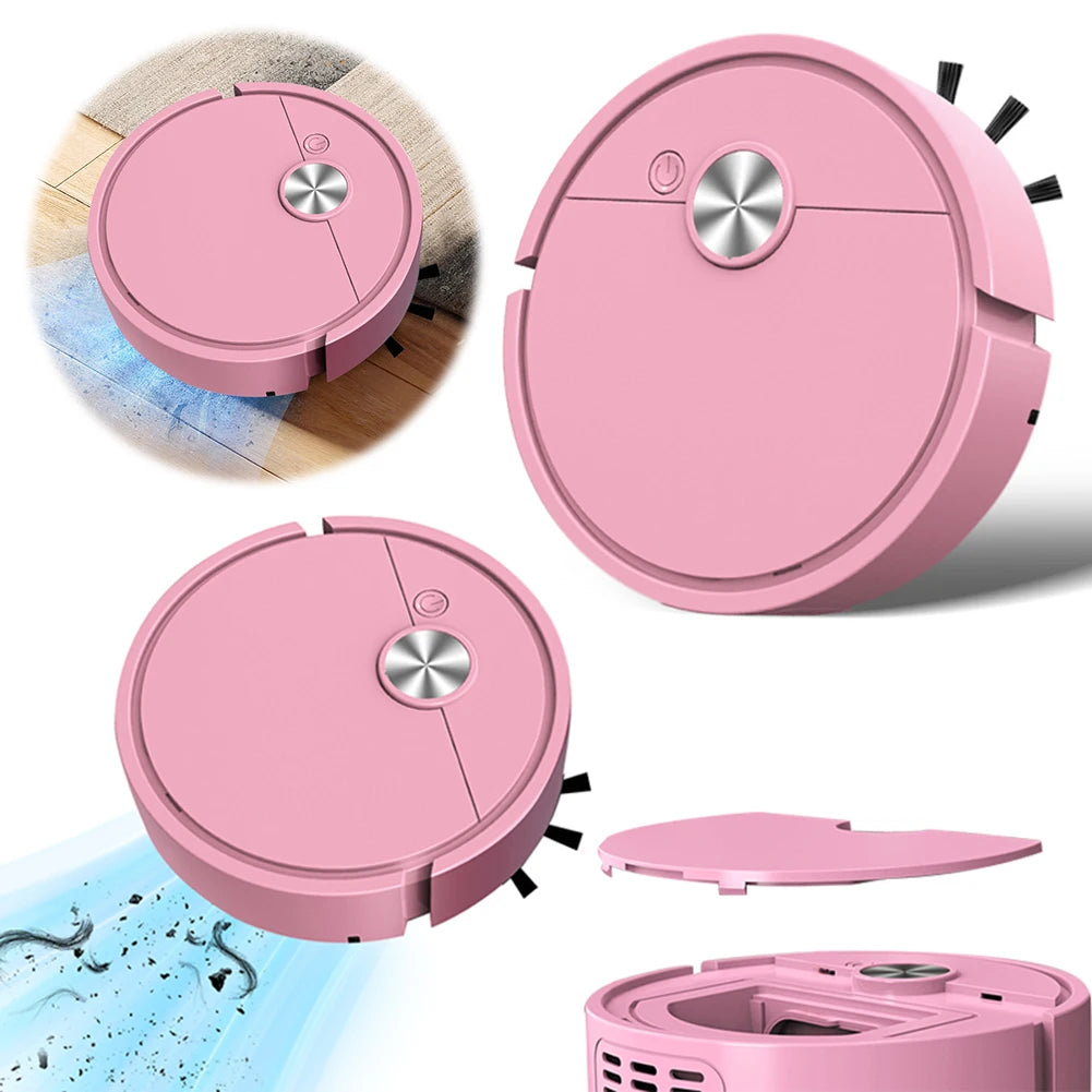 3 in 1 Robot Vacuum Rechargeable Sweeping Machine Strong Suction Compact Cleaning Machine for Pet Hair Stubborn Dirt