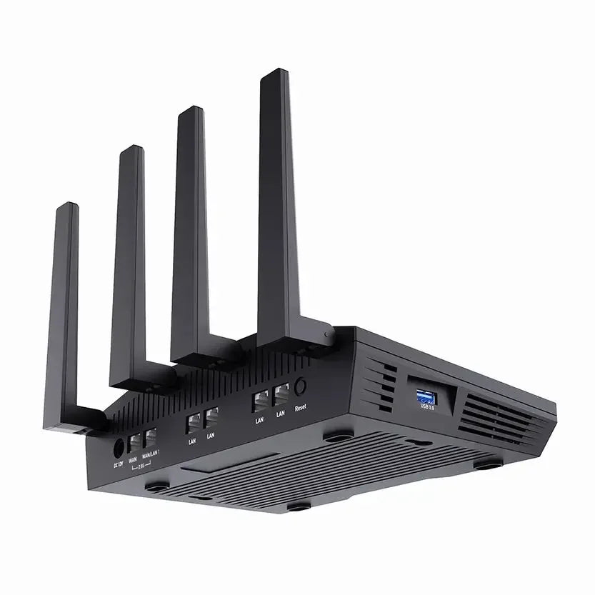 GL.iNet Flint 2 (GL-MT6000) enrutador doméstico yd oficina,tecnología Wi-Fi 6 de 8 transmisiones OpenWrt puertos Ethernetde2,5G