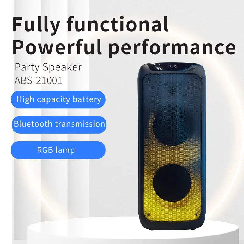 Dual 10 Inch Parlantes Bocinas bluetooth Speaker Altavoces Caixa De Som Trolley Portable Partybox Speakers
